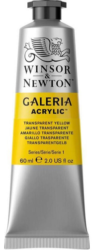 Tinta Acrilica Galeria Acrylic 60ml Winsor & Newton Cor Transparent Yellow 2120653