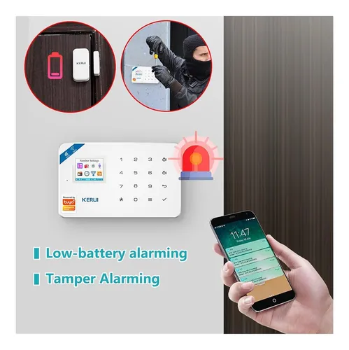Kerui Sistema De Alarma De Seguridad Tuya Smart, Wifi Y Gsm.