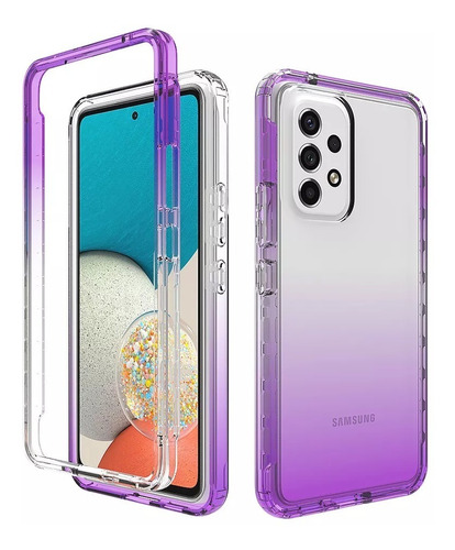 Funda 360 Uso Rudo Bicolor Transparente Samsung Huawei