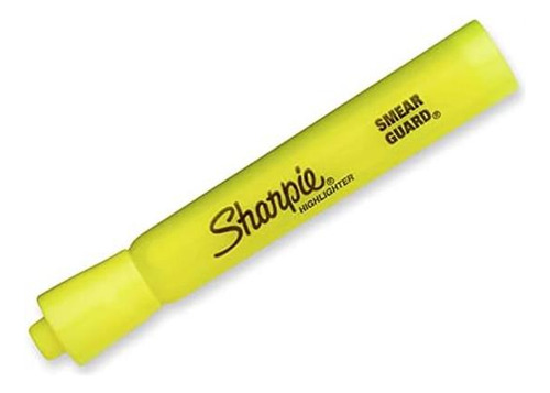 Marcadores Sharpie Tank Style, Punta Biselada, Amarillo Fluo