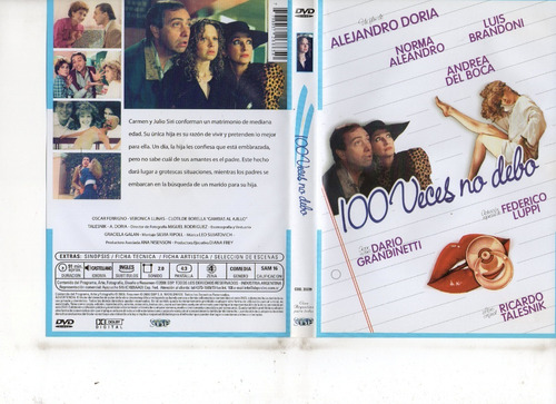 100 Veces No Debo (1990) - Dvd Original - Mcbmi