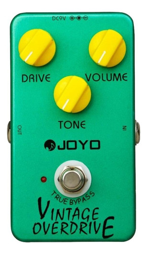 Pedal Efecto Joyo Vintage Overdrive Jf-01 Verde