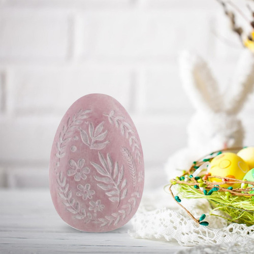 Figura De Resina De Regalo De Estatua De Huevo De Rosa