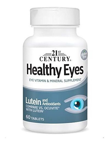 21st Century Ojos Saludables Con Tabletas De Luteína, 60 Uni