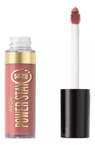 Avon Power Stay Labial Liquido Intransferible 16 Hours Acabado Mate Color Cant Quit Cafe
