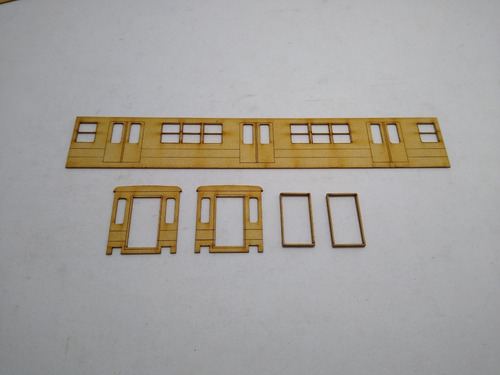 Imagen 4 de 10 de Nico Coche Remolque Subte D Nagoya Fibrofacil H0 (mnt 149)