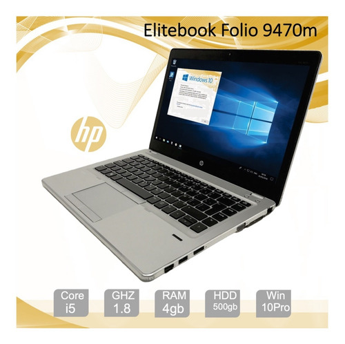 Hp Elitebook Folio 9470m,core I5, Ram 4gb, 500gb, W10 Bg
