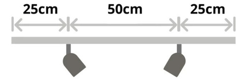 Perfil Luminaria Pendente Com Led Spot 1m Branco 3.000k Dopo