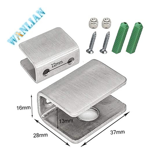 Soportes De Vidrio Para Montaje En Pared, 8 Unidades