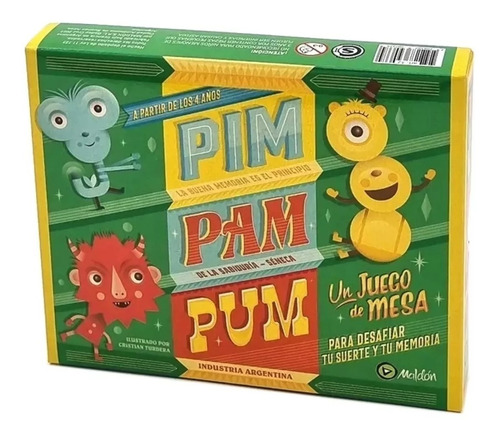 Juego De Mesa Cartas Pim Pam Pum A Buscar Monstruos Maldon