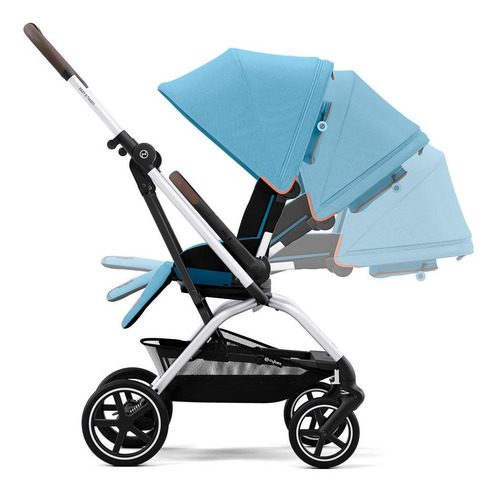 Coche Travel System Eezy S Twist Plus Slv B.blue + Aton B2 +
