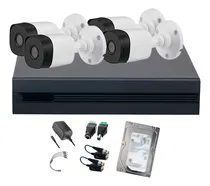 Comprar Kit Videovigilancia Cronos 4 Cámaras Dahua Bala B1a11 1MP + Disco Duro 3 tb + Baluns + Accesorios kit CCTV KITXVR1B04-I1MP-CCTV-CIRCUITO CERRADO (DVR dahua XVR1B04H-I Circuito cerrado)