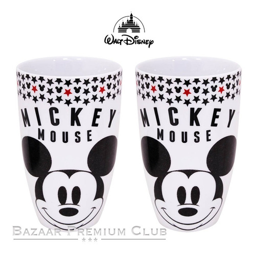 Imagen 2 de 4 de 2x1 Juego De 2 Tazas De Walt Disney Mickey & Minnie Mouse