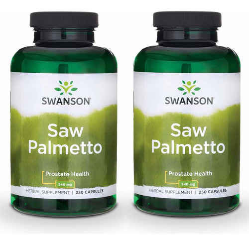 Bayas Saw Palmetto 500 Caps 540mg Sabal Palmito 100% Natural Sabor Sin Sabor