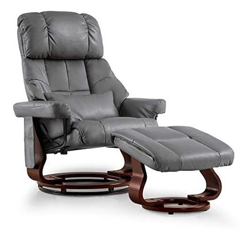 Mueble - Mcombo Recliner With Ottoman Reclining Chair With V