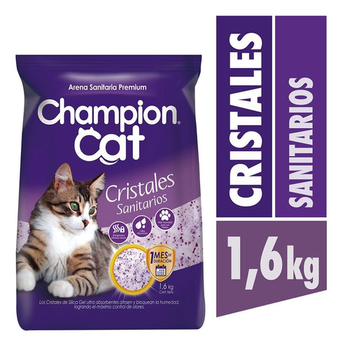 Champions Cat Cristales Sanitarios 1.6 Kg X2 Und | Mdr