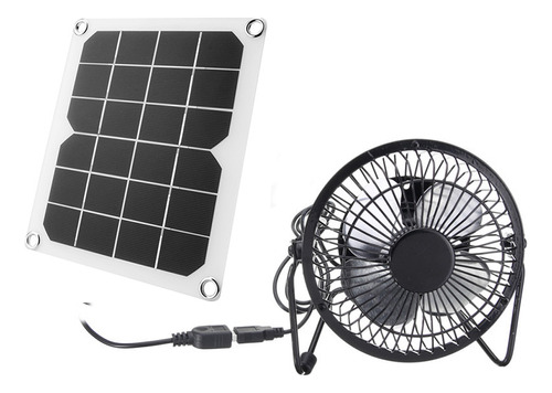 Cargador Solar De Panel De Silicio Portátil De 5 W Con Venti