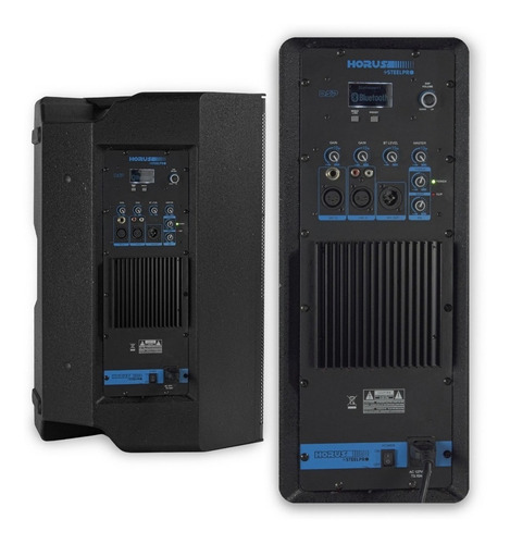 Imagen 2 de 2 de Bocina Steelpro Horus con bluetooth negra 110V