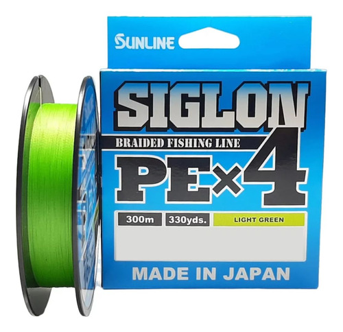 Linha Sunline Siglon X4 Pe3.0 0,296mm 50lb 300m Light Green