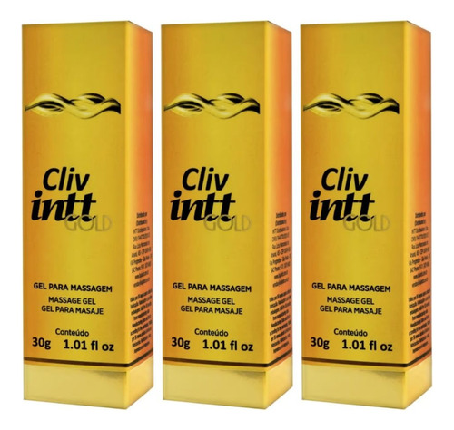 Cliv Gold Gel Dessensibilizante Extra Forte 30g Intt Kit 3un