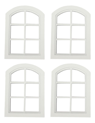 4x Accesorios De Muebles De Marco De Ventanas De Casa De