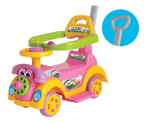 Andarin Andador Pata Pata Ring Car Girl Nena 2 En 1 C/barral