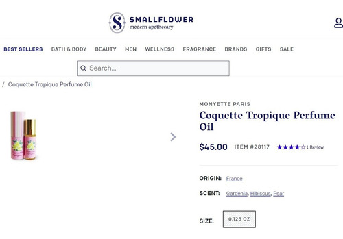 Attar Nicho Monyette Paris Coquette Tropique Aceite 7.5ml
