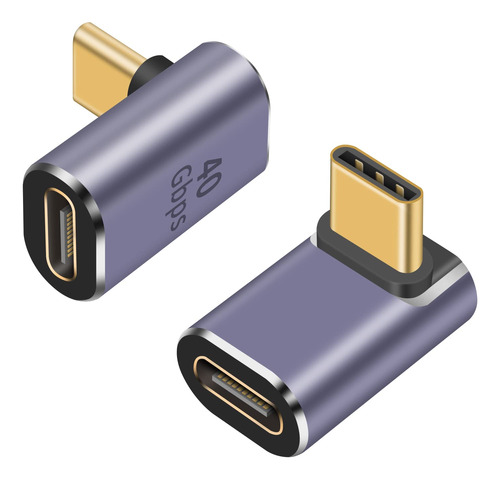 Poyiccot Adaptador Usb C De 90 Grados De 100 W, Adaptador Us