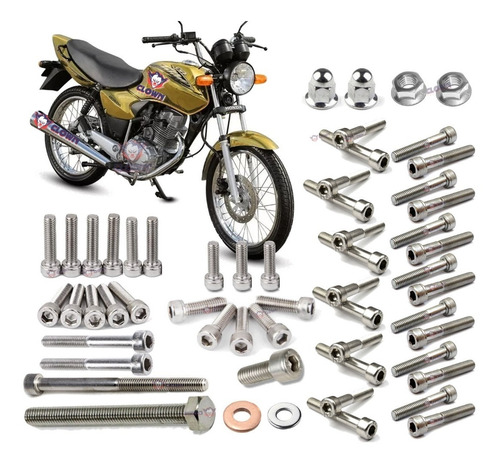 Clown Kit Parafuso Allen Inox Motor Cg 125 Titan 2000 A10i