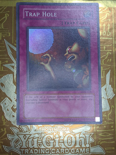 Yugioh Trap Hole Lob-058 Original Super Rare English