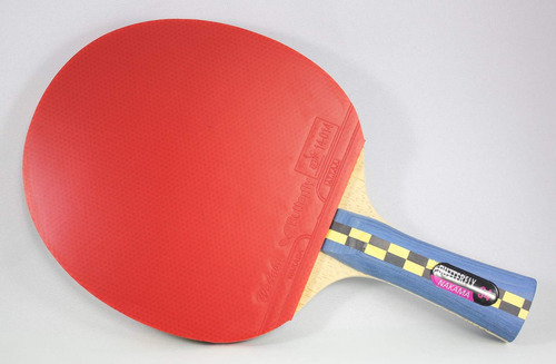 Raqueta De Tenis De Mesa Butterfly Nakama S4 Con Pelotas 40 Rojo Y Negro Tamaño Del Grip