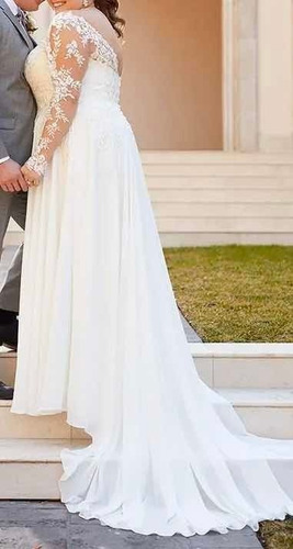 Vestido De Noiva Plus Size Modelo Princesa Renda Harvy