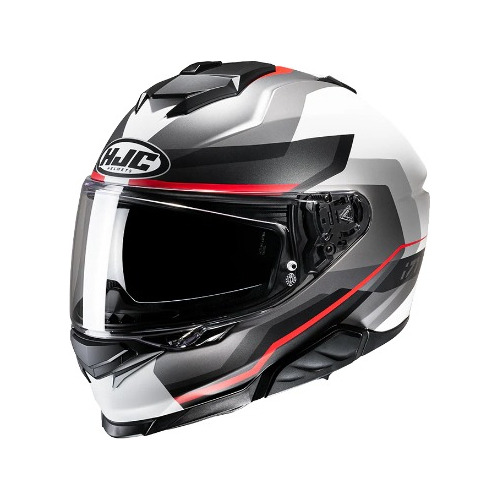 Casco Hjc I71 Nior Mc1sf Bco/gris/roj+ Pinlock 