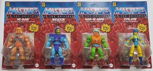 He-man Masters Of The Universe Wave 1 Set De 4 Figuras Usa