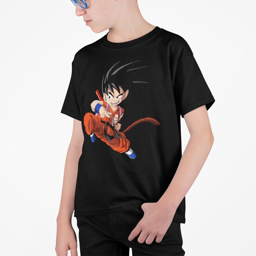 Polera Son Goku Vegeta Dragon Ball Niños Estampadas Algodon 