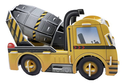 Puzzle 3d - Máquinas De Construcción Mini Rompecabeza 3d