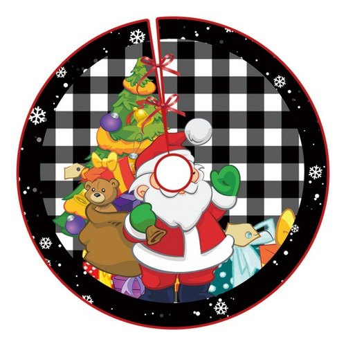 Pie Arbol De Navidad 90cm Tapete Navideño Falda De Árbol
