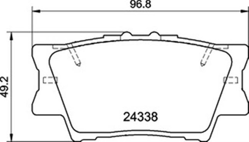 Balatas Traseras Pagid Para Camry 2009