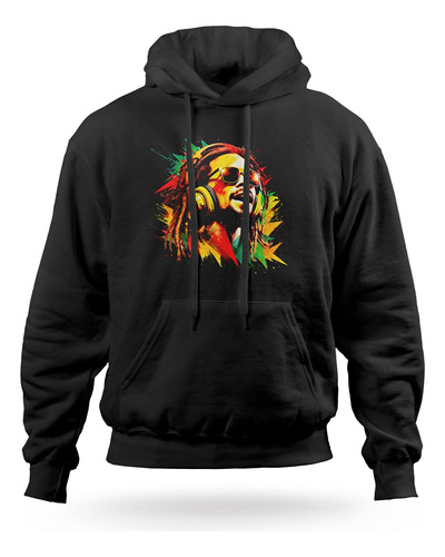 Buzo Hoodie Capota Cantante Reggae