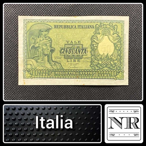Italia - 50 Liras - Año 1951 - P #91a