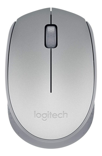 Mouse Sem Fio Logitech M170 Prata Wireless Com Nfe