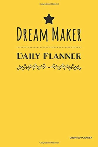 Dream Maker Daily Planner Undated Planner Yellow (2), Vision