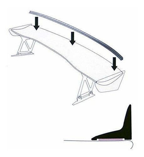 Aleron - Vaikhari Usa Universal Spoiler Gurney Flap Para Gt 