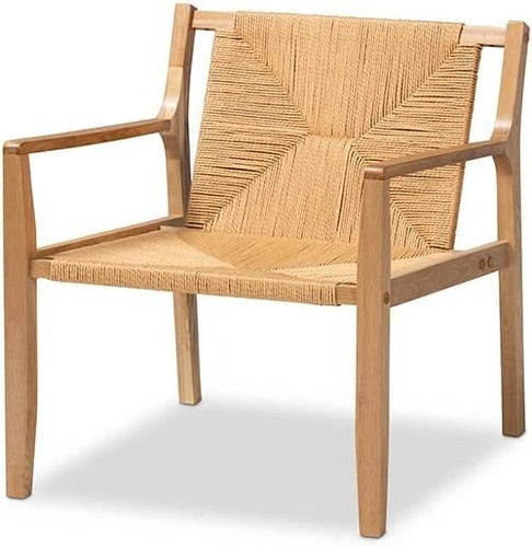 Baxton Studio Delaney - Silla Moderna De Madera Y Con Acaba.