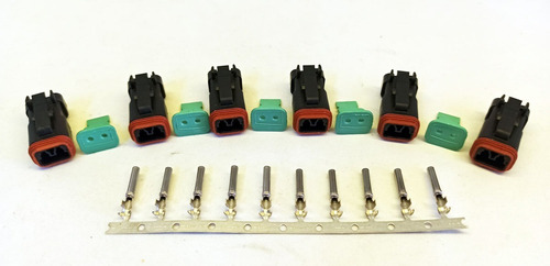 Soquete Plug Conector Linha Deutsch Dt06-2s E005 C 6 Pçs