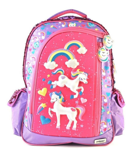 Mochila Kooshi Pony Lila Espalda 17 