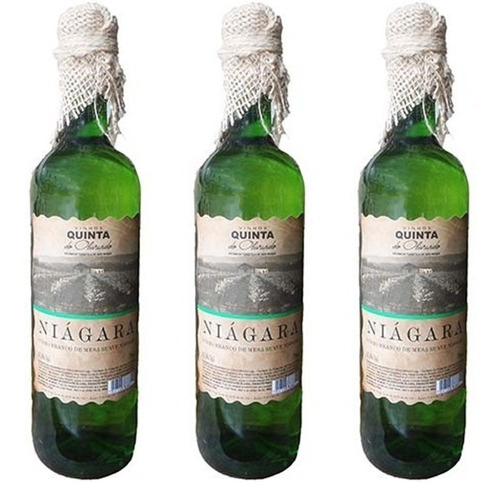 Kit 3 Gfs - Vinho Branco Suave Niagara - Quinta Do Olivardo