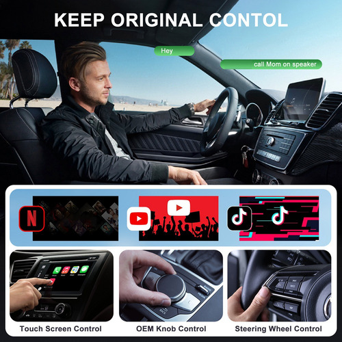 . Adaptador Carplay Sem Fio Com Youtube Carplay U-fs