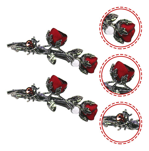 Soporte Vintage Para Cola De Caballo, Broches Con Diamantes