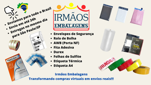 Envelope Com Plástico Bolha + Canguru 19x25 - 1000 Unidades